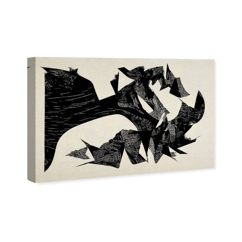 Wynwood Studio Abstract Abstract Neutral Form Black and Modern & Contemporary Wall Art Canvas Print