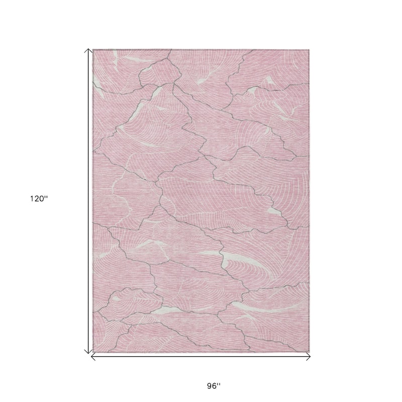 HomeRoots Abstract Transitional Rectangle Outdoor Rug