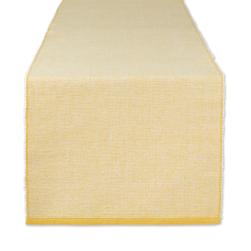 DII Mineral Eco-Friendly Chambray Fine Ribbed Table Runner 13x72 inches