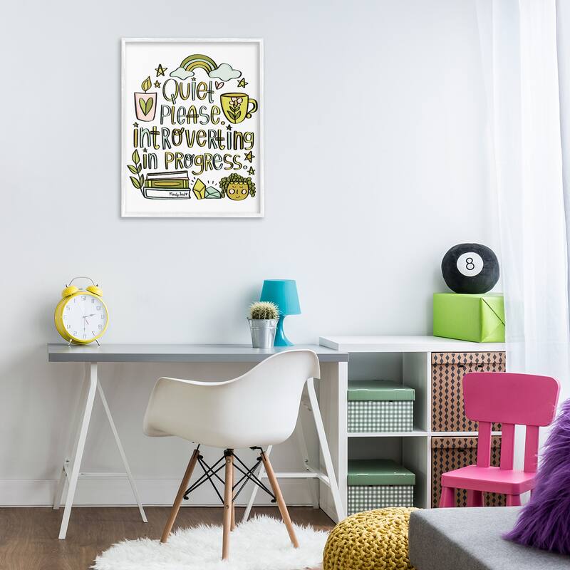 Stupell Introverting In Progress Framed Giclee Art Design By Mandy Ford Art + Illustration