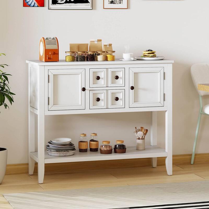 Costway Buffet Sideboard Cabinet Entryway Console Table with 2 Doors - See Details