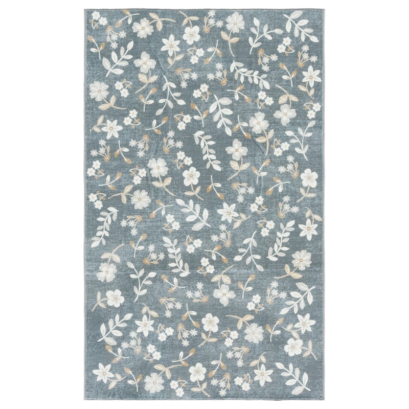 Martha Stewart Nysrete Machine Washable & Slip Resistant Rug - 3' x 5' - Dark Grey/Beige