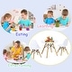 preview thumbnail 6 of 9, Gymax Kids Modern Dining Table Set Round Table with 2 Armless Chairs