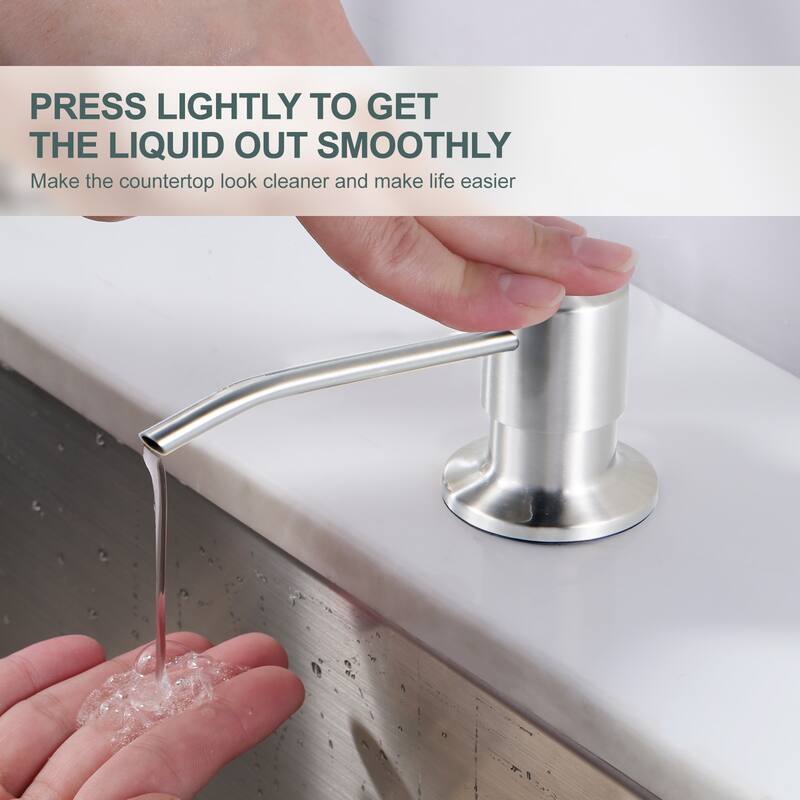 WOWOW Pull-Down Sprayer Kitchen Faucet with Soap Dispenser