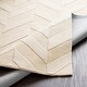 preview thumbnail 4 of 46, Hand-Woven Ann Tone-on-Tone Zig-Zag Wool Area Rug - 2' 3" x 14'