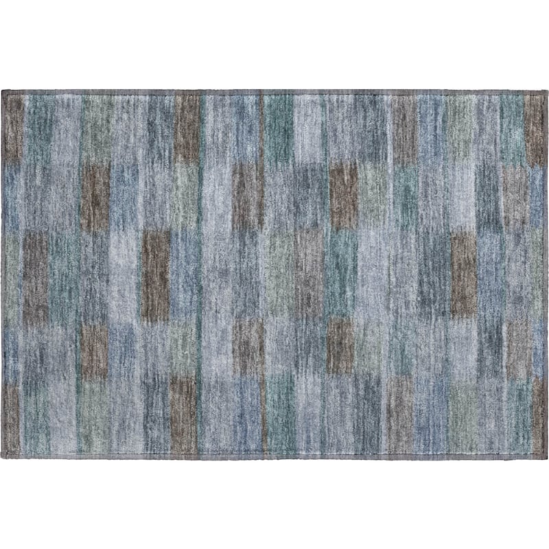 Premium Washable Super Soft Geo Stripe Mayfield Rug