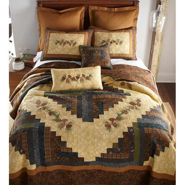 Donna Sharp's Cabin Raising Pinecone Quilt Set - Bed Bath & Beyond