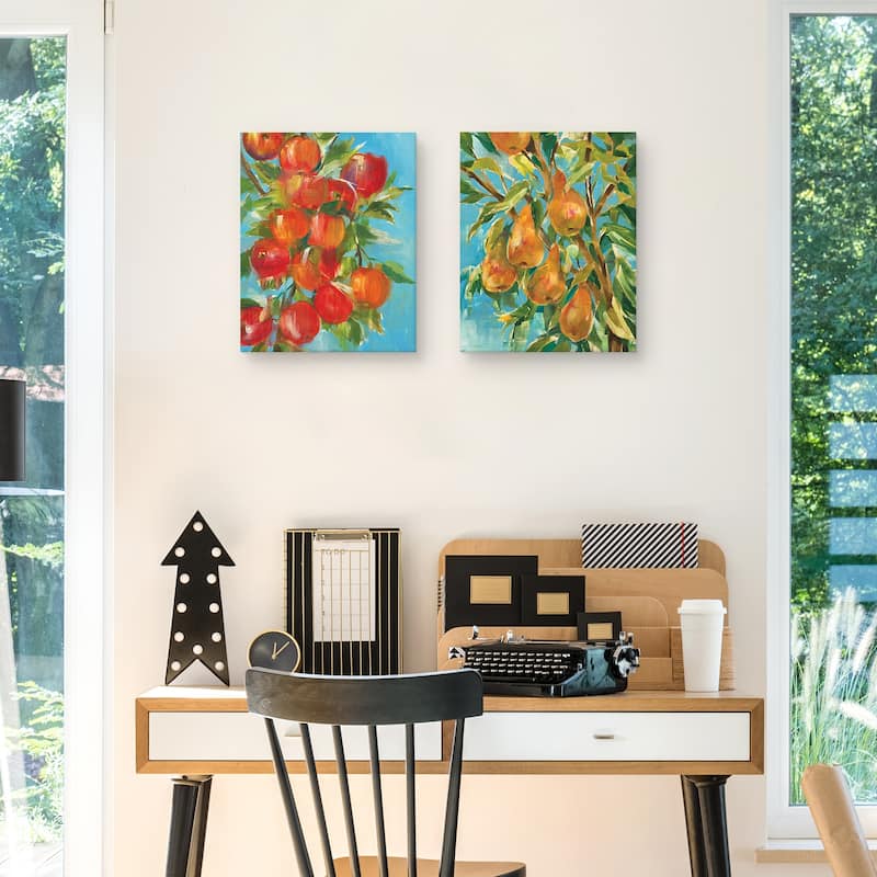 An Apple a Day & In a Pear Tree by Liz Jardine Canvas Art Prints