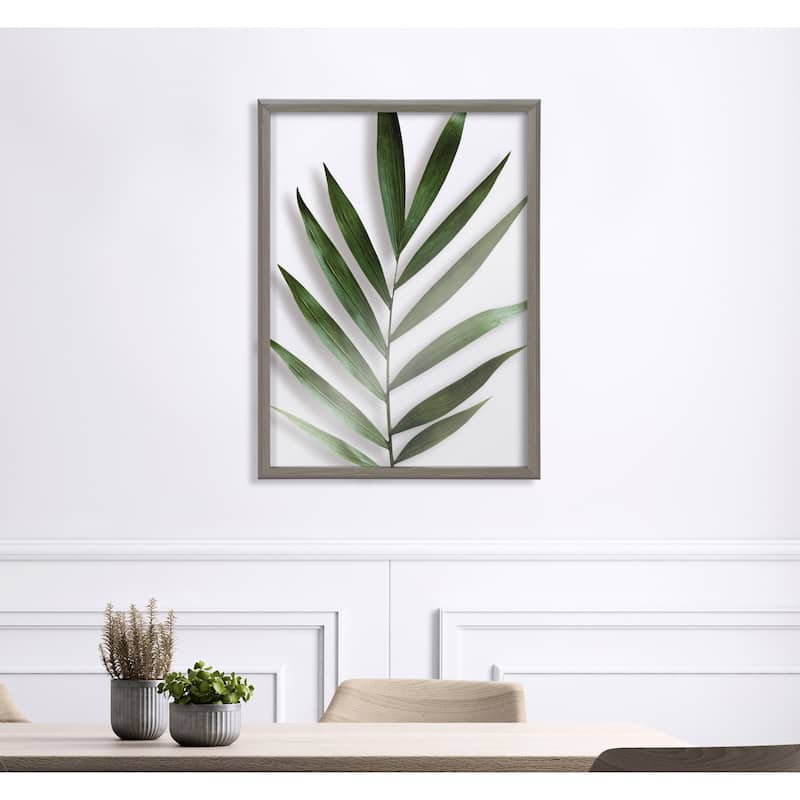 Kate and Laurel Blake Botanical 5F Printed Glass by Amy Peterson