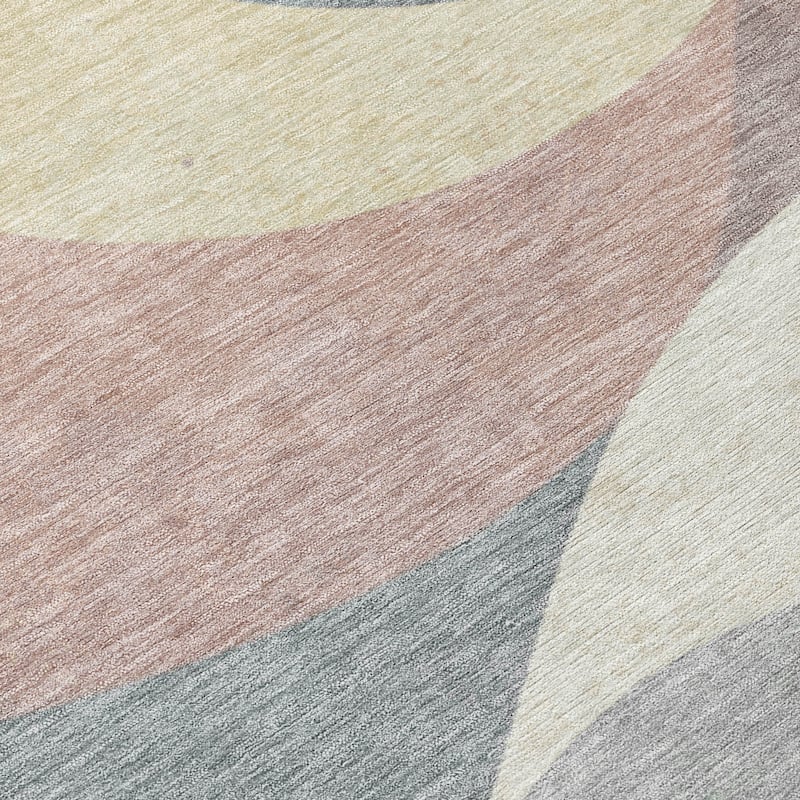Machine Washable Indoor/Outdoor Soft Contemporary Chantille Rug