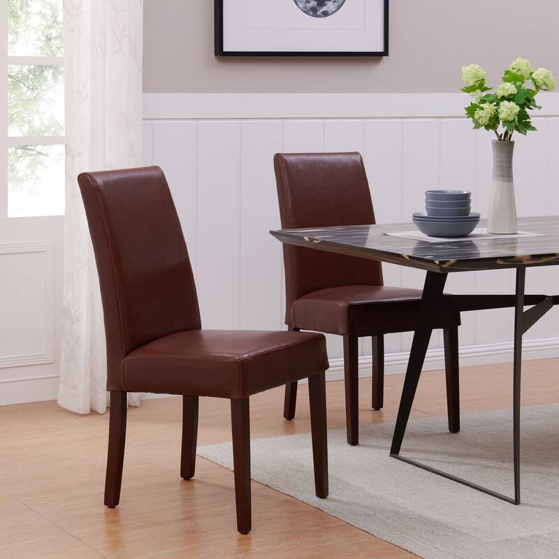 NPD Furniture Hartford Leather Dining Chair (Set of 2)