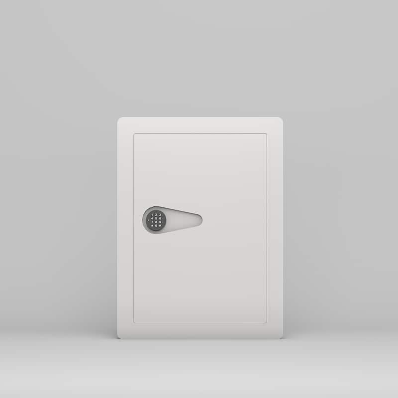 Roomfitters Hidden In-Wall Safe with Digital Keypad and Removable Shelves, Heavy Duty Steel Security