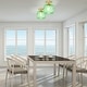 preview thumbnail 5 of 8, River of Goods Ignace Brushed Gold Metal 10-Inch Ceiling Light with Green Glass Globe Shade - 8" x 8" x 10.25"