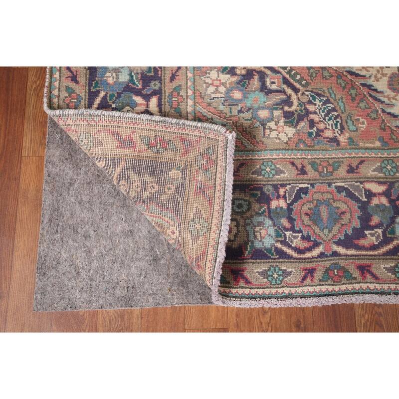 Tabriz Persian Vintage Area Rug Handmade Wool Carpet - 6'9"x 9'4"