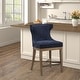 preview thumbnail 5 of 45, Madison Park Carson Swivel Counter Stool Single - Navy