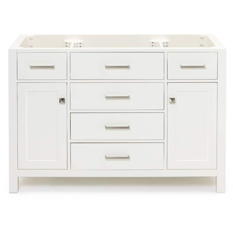 Ariel H048S-BC Bristol 48" Single Free Standing Vanity Cabinet Only - White - Colored