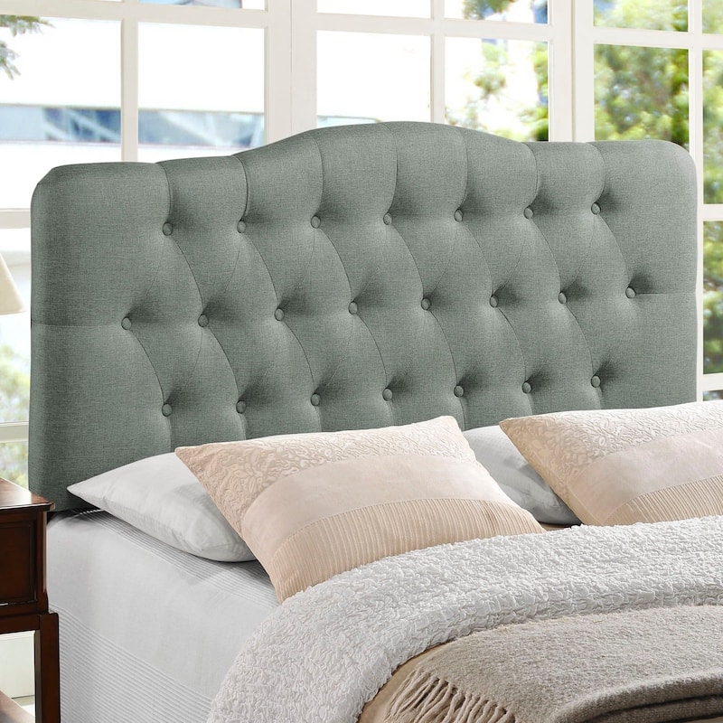 The Gray Barn Burr Hollow Queen Fabric Upholstered Headboard