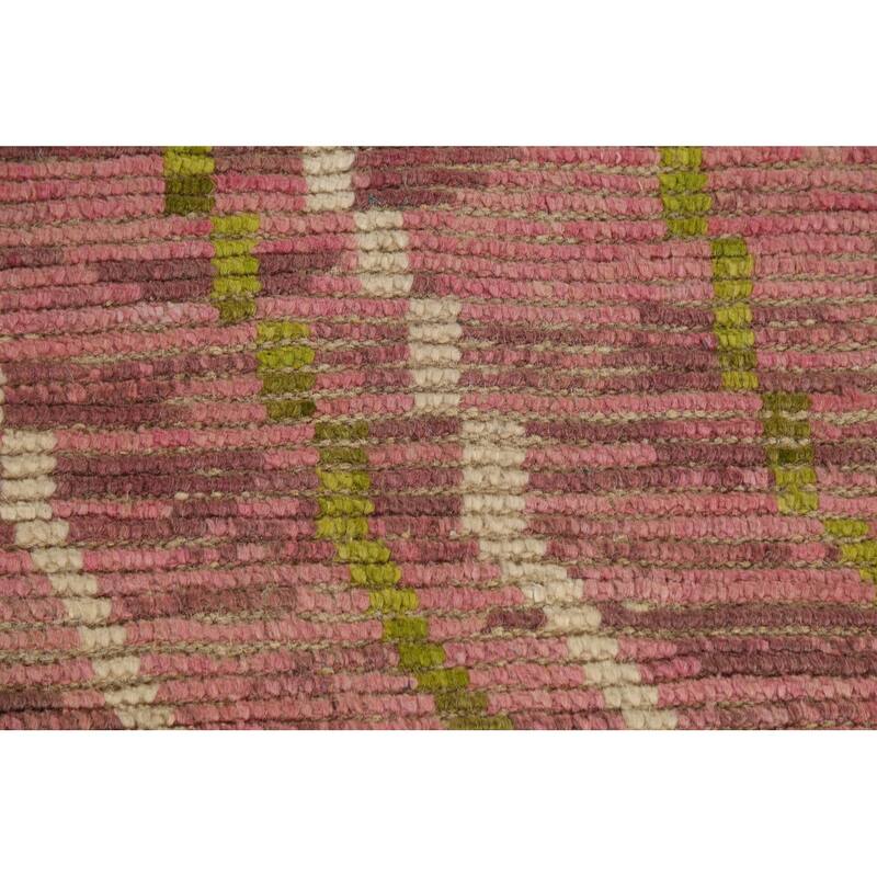 Moroccan Abstract Rug Hand-Knotted Abstract Wool Carpet - 6'10"x 10'4"