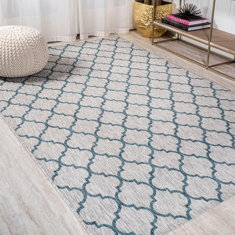 JONATHAN Y Isla Ogee Trellis Indoor/Outdoor Area Rug