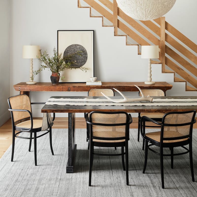 Everen Handmade Indoor/ Outdoor Solid Area Rug