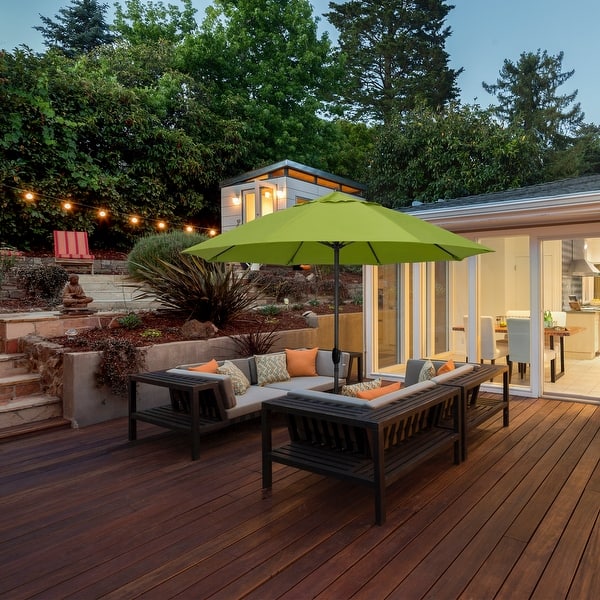 slide 2 of 64, North Bend 7.5 Crank Lift Auto Tilt Patio Umbrella by Havenside Home