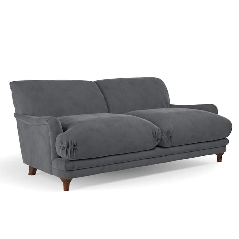 Puffy Sofa - Platinum Velvet