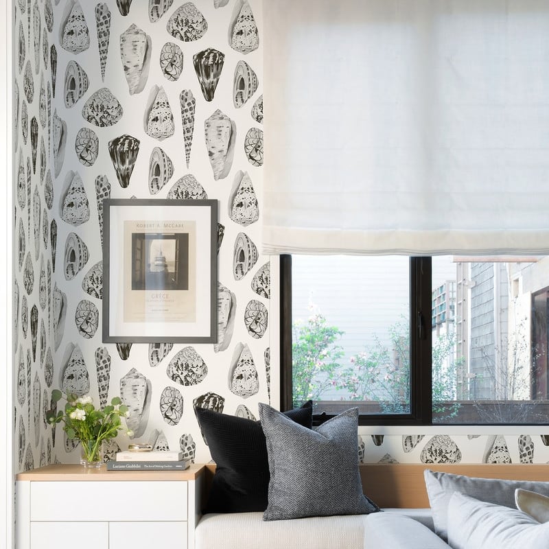 Scalamandre Graphite Coquina Self Adhesive Peel & Stick Wallpaper