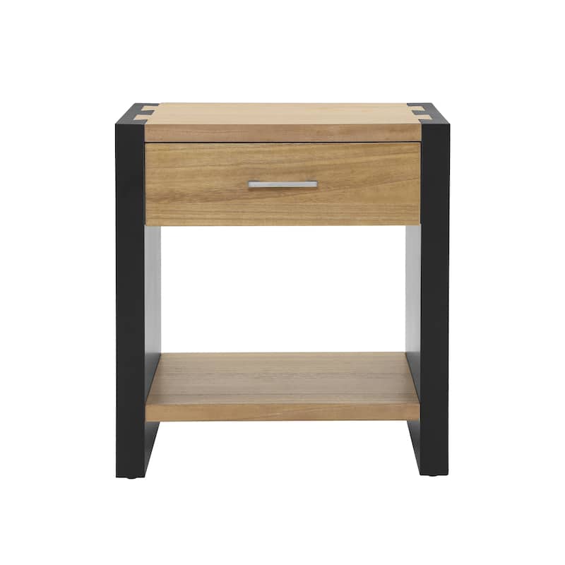 Christopher Knight Home - Quillson MDF 1-Drawer Nightstand with Smooth Glide Drawer