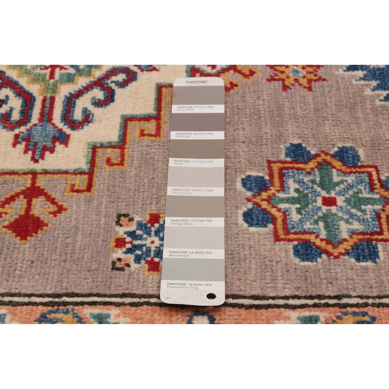 ECARPETGALLERY Hand-knotted Uzbek Ghazni Taupe Wool Rug - 8'0 x 9'5