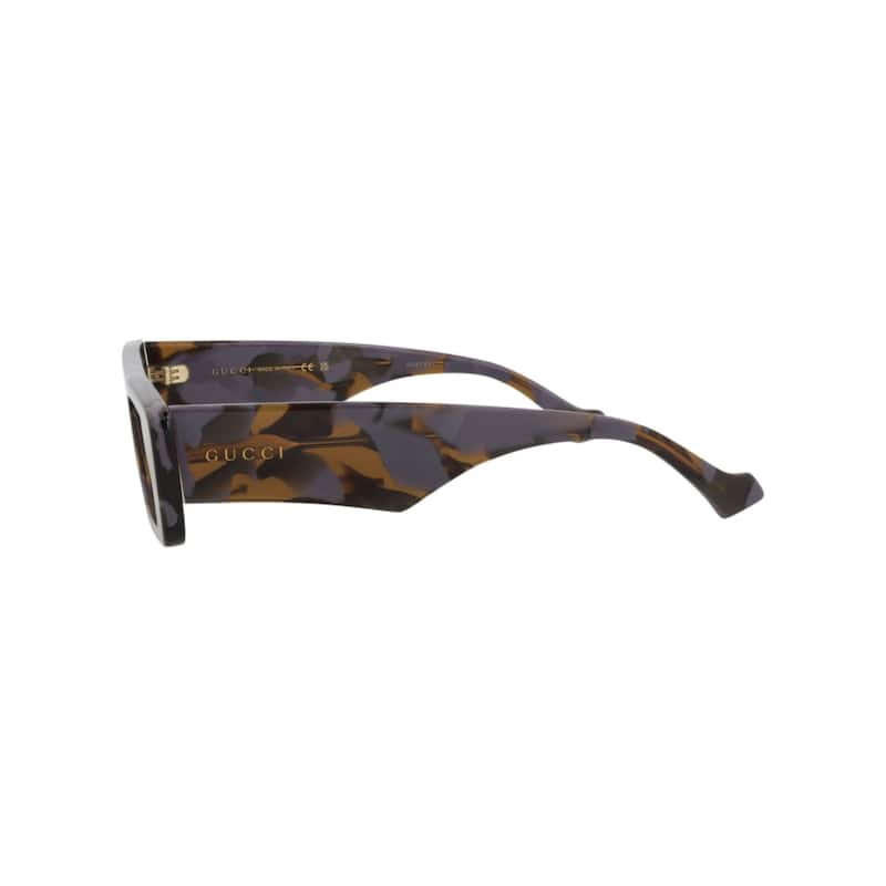 Gucci Square-Frame Recycled Acetate Sunglasses - Havana Havana Brown - NS
