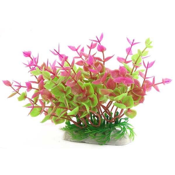 Shop Aquarium Fish Tank Decoration Small Fuchsia Green Plastic
