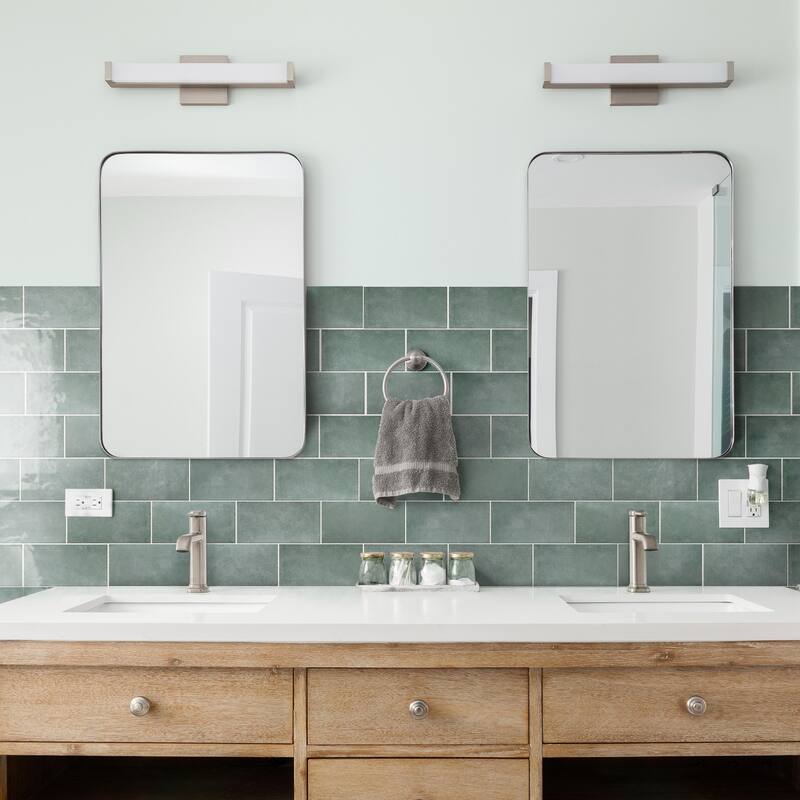 Merola Tile Camden Emerald 4" x 8" Ceramic Wall Tile - Case (50 Tiles)