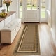 preview thumbnail 41 of 42, Area Rugs for Living Room Bedroom Farmhouse Bordered Braided Print Rug Geometric Soft Low Pile Non-Slip Area Rug 2'x6' - Brown
