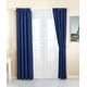 preview thumbnail 1 of 99, 4 Piece Grommet Darkening Blackout Window Panel Curtain Set 63 Inches - Dark Blue