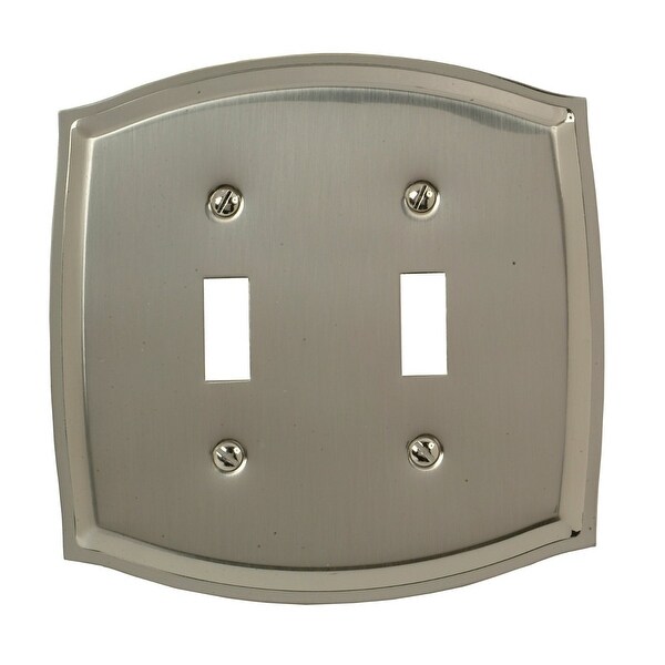 Amertac 76TTN Sonoma 2 Toggle Wallplate, Polished Nickel