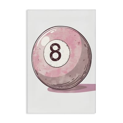 Stupell Pastel Eight Ball Canvas Wall Art Design By LSR Design Studio