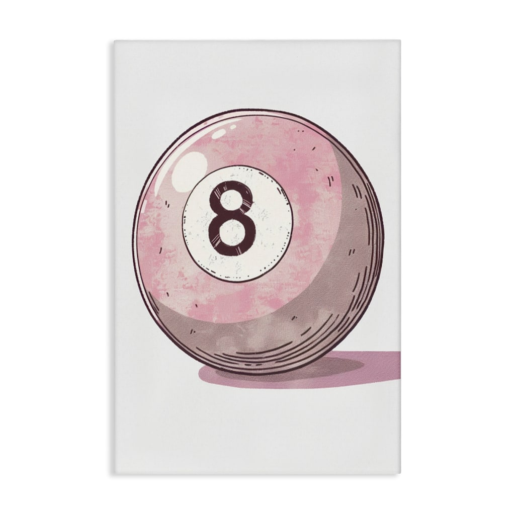 Stupell Pastel Eight Ball Canvas Wall Art Design By LSR Design Studio