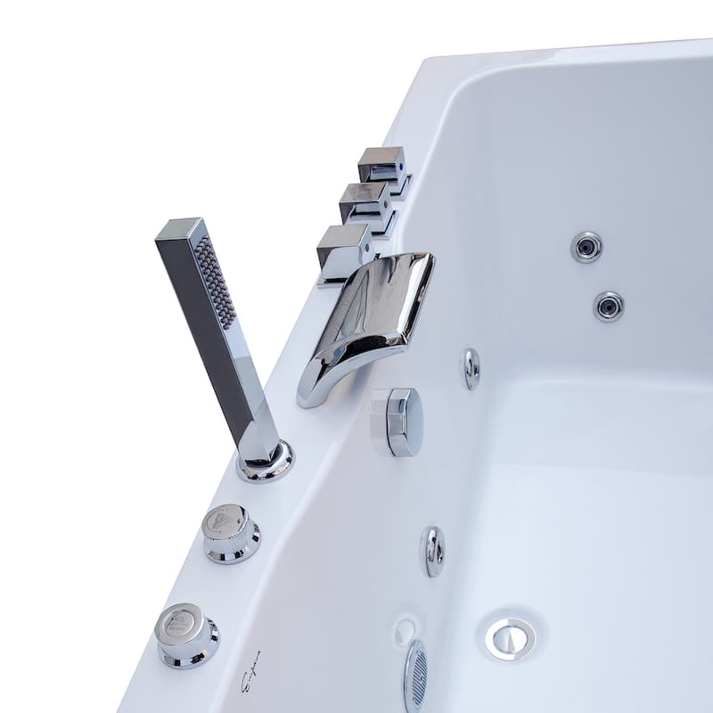 59" X 30" Alcove/tile In Whirlpool Acrylic Bathtub With Faucet