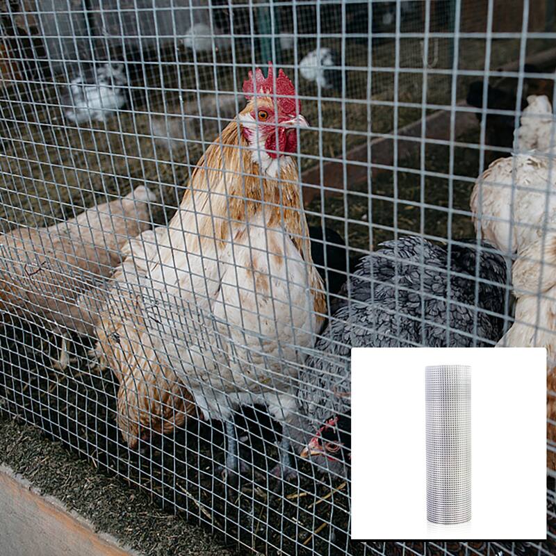 Versatile 1/4" Galvanized Wire Mesh for Small Animal Pens - Silver