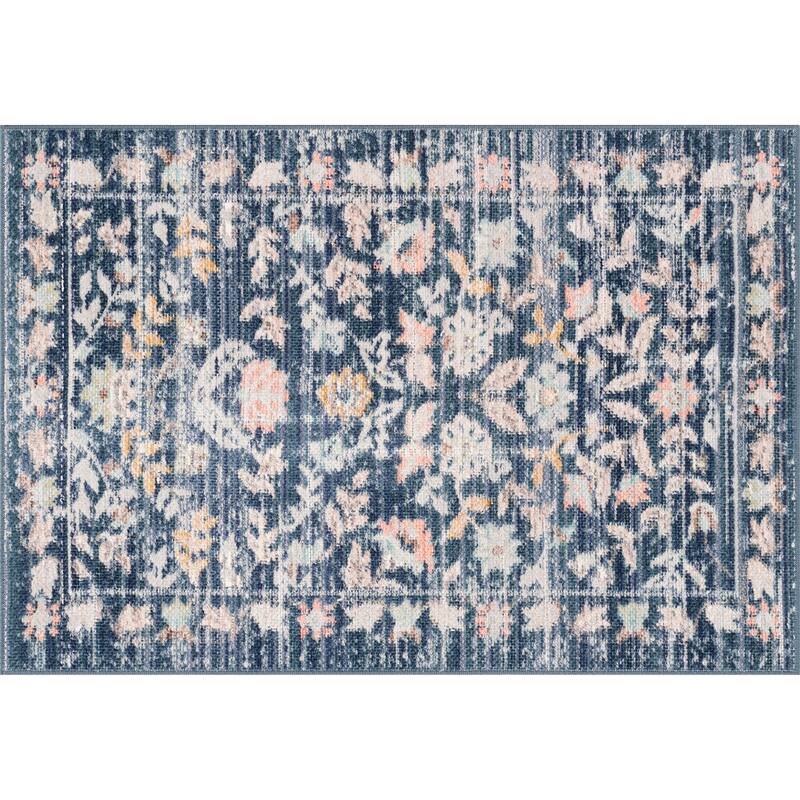 Crosswood Helen Traditional Floral Indoor Polyester Area Rug