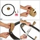 preview thumbnail 15 of 14, Modern LED 8-Light Wheel Black Gold Chandelier with Clear Acrylic Shades - Dia. 32.7" x H 13.3"
