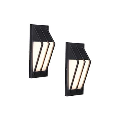 LED Exterior Wall Lights, 100-277V, 3000K Warm White - 2pack