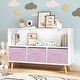 preview thumbnail 15 of 17, Kids bookcase with Collapsible Fabric Drawers
