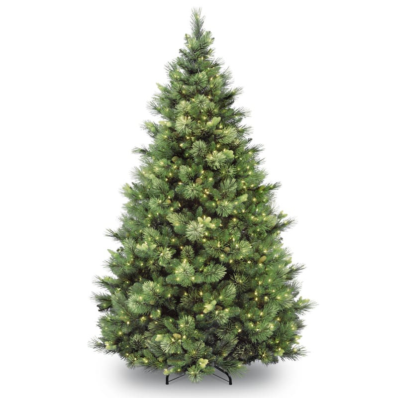 National Tree Company 9 ft. Carolina Pine Christmas Tree with Clear Lights - 9 Foot