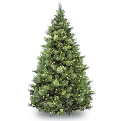 National Tree Company 9 ft. Carolina Pine Christmas Tree with Clear Lights - 9 Foot