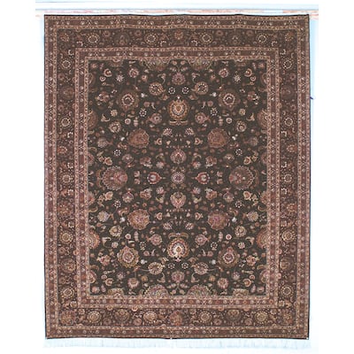 SAFAVIEH Couture Hand-knotted Tabriz Floral Trixi Traditional Oriental Wool