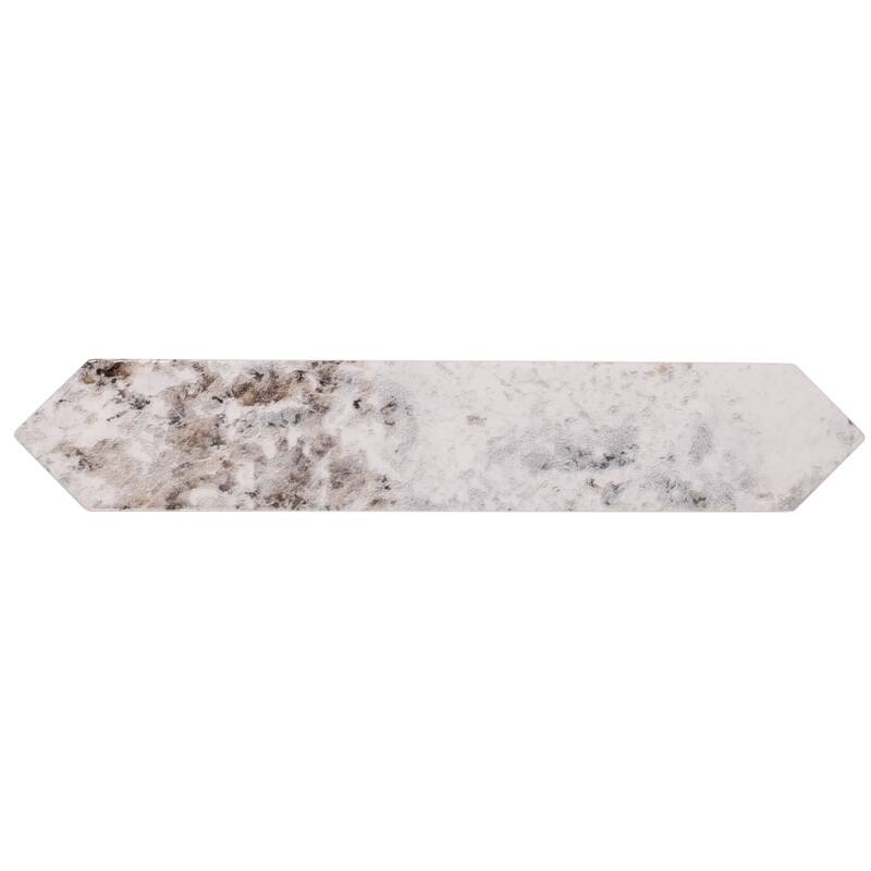 Apollo tile 2" x 10" Festa Glossy Cotton White Ceramic Tile (2.37 sq ft/case) - 23 Pack