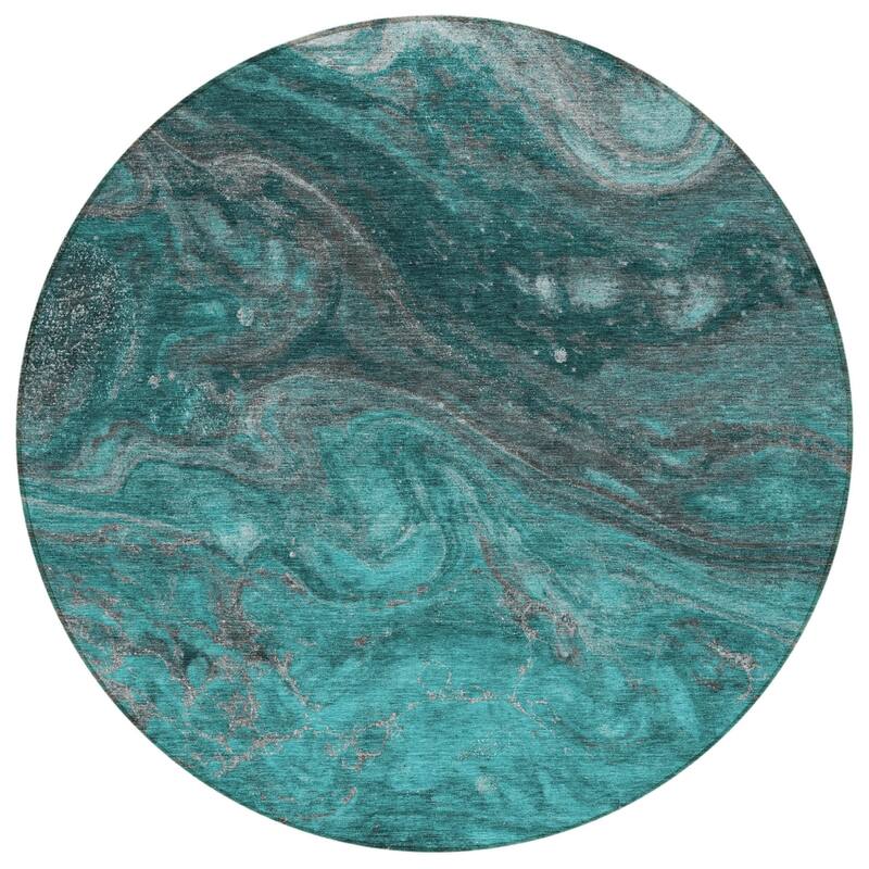 HomeRoots Abstract Transitional Rectangle Outdoor Rug