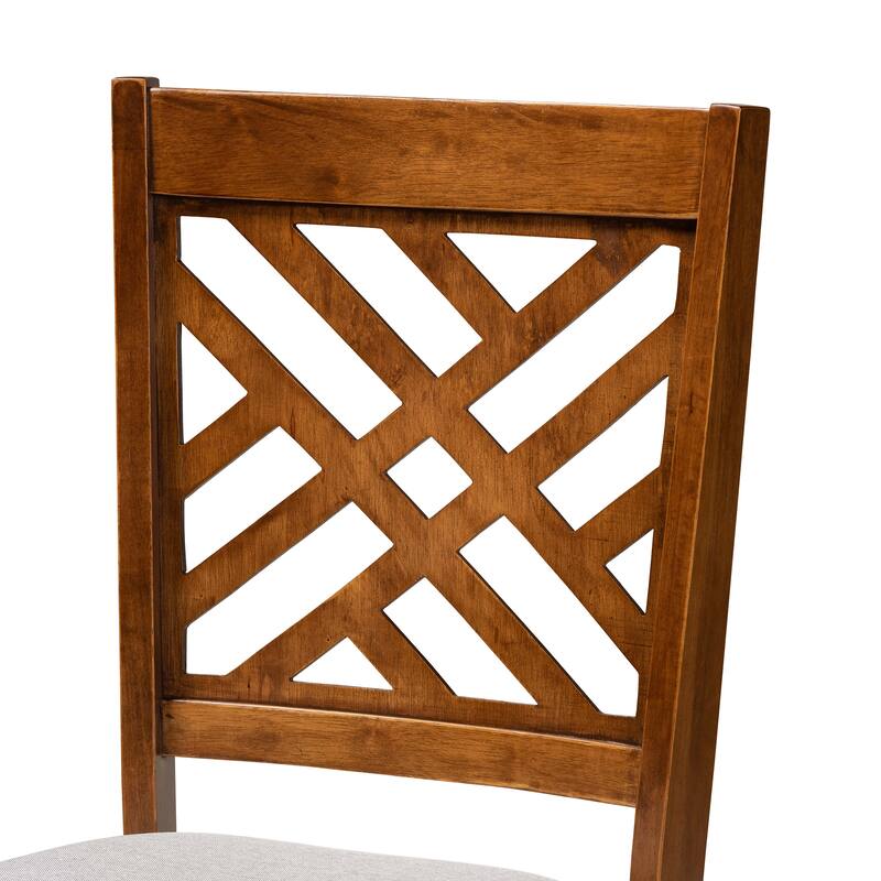Caron Modern and Contemporary Transitional 2-Piece Dining Chair Set