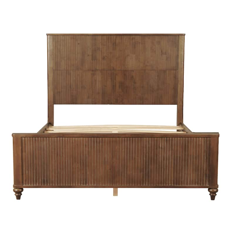 Christopher Knight Home - Modern Wooden Bed Frame with Headboard and Footboard